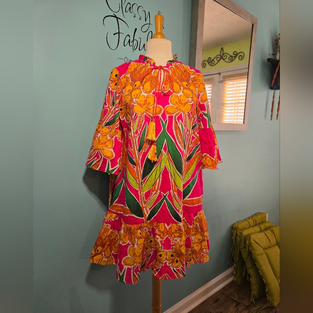 Exquisitely Chic Tropical Beaded Dress by Roopa Pemmaraju - Picture 6 of 6